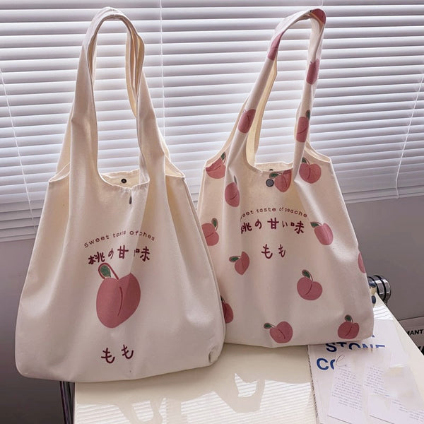 Canvas Tote Bag with Zipper