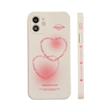 pink love heart phone case