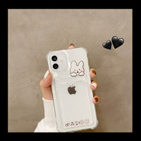 white rabbit phone case