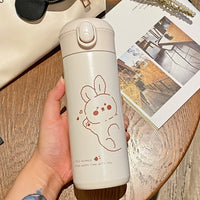 bunny travel mug with silicone lid